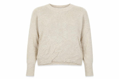 Womens UK Size M Divided Beige Pullover Jumper