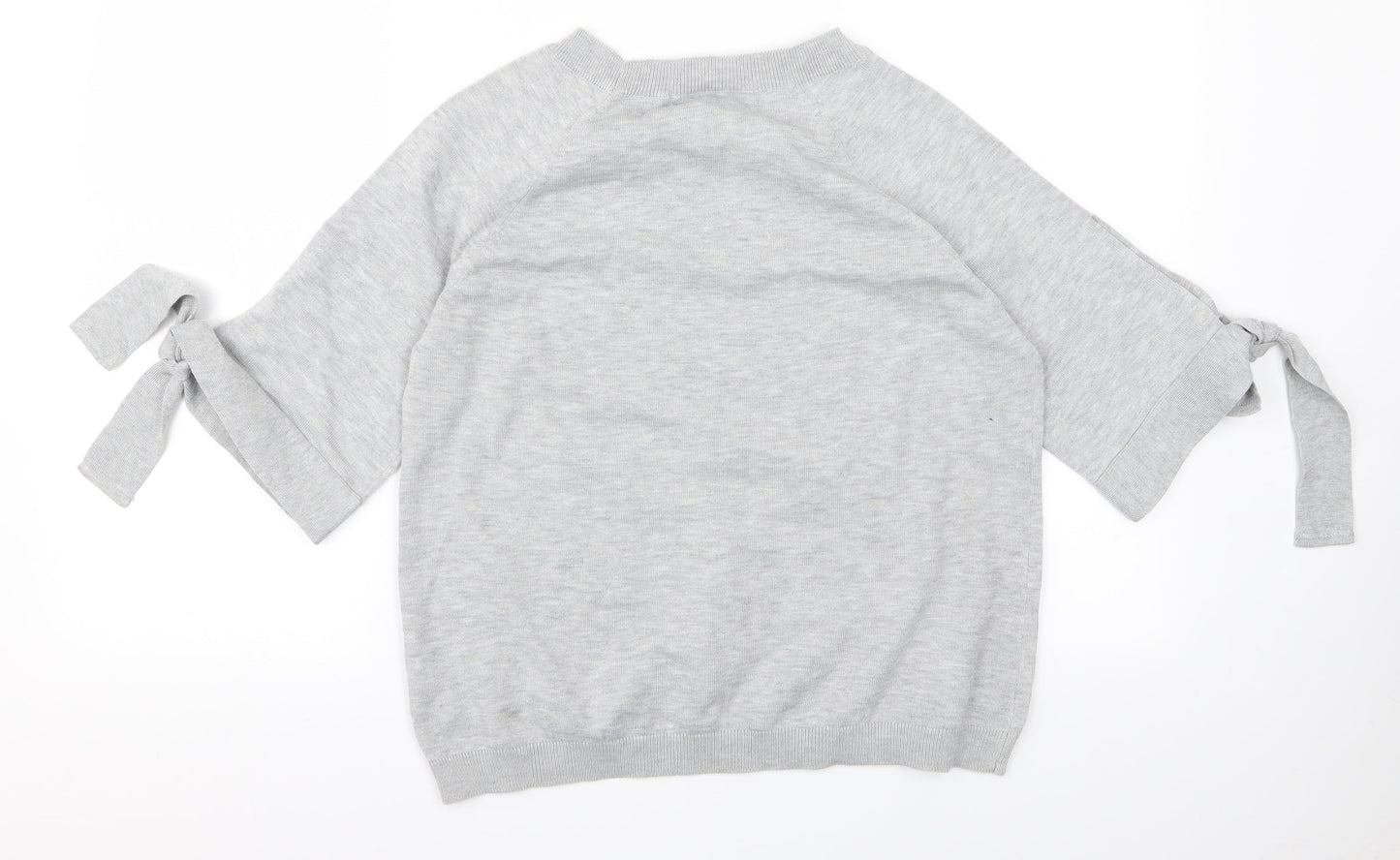 TU Womens Grey  Knit Pullover Jumper Size 12