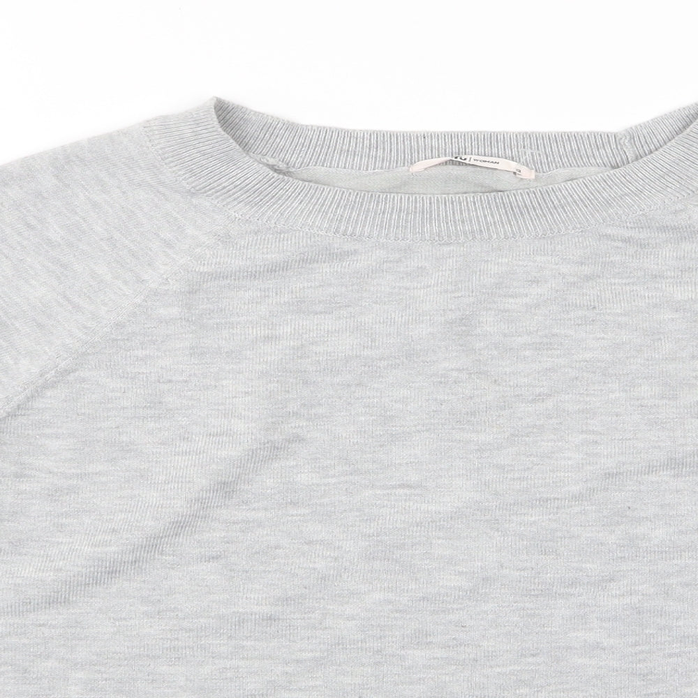 TU Womens Grey  Knit Pullover Jumper Size 12