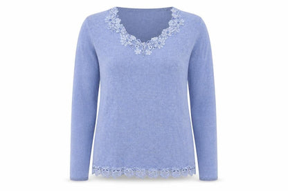 Womens UK Size M Reflect Blue Pullover Jumper