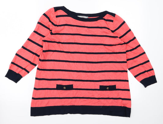 Womens UK Size 14 M&S Pink Pullover Jumper