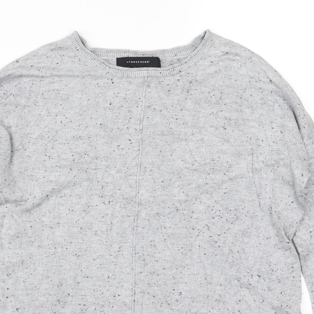 Womens UK Size 8 Atmosphere Grey Pullover Jumper