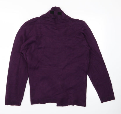 Womens UK Size M Glimpse Design Purple Pullover Jumper
