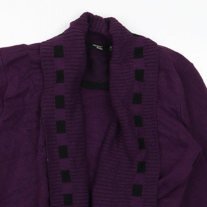 Womens UK Size M Glimpse Design Purple Pullover Jumper