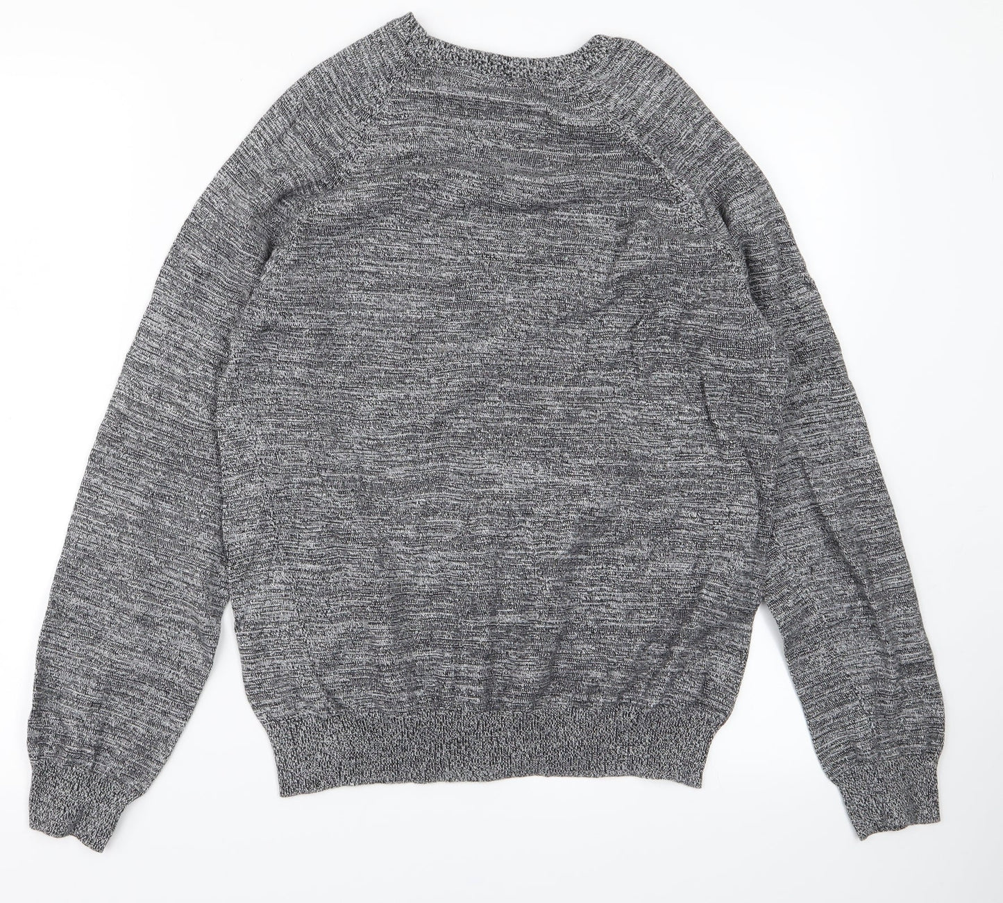 TU Mens Grey  Knit Pullover Jumper Size S