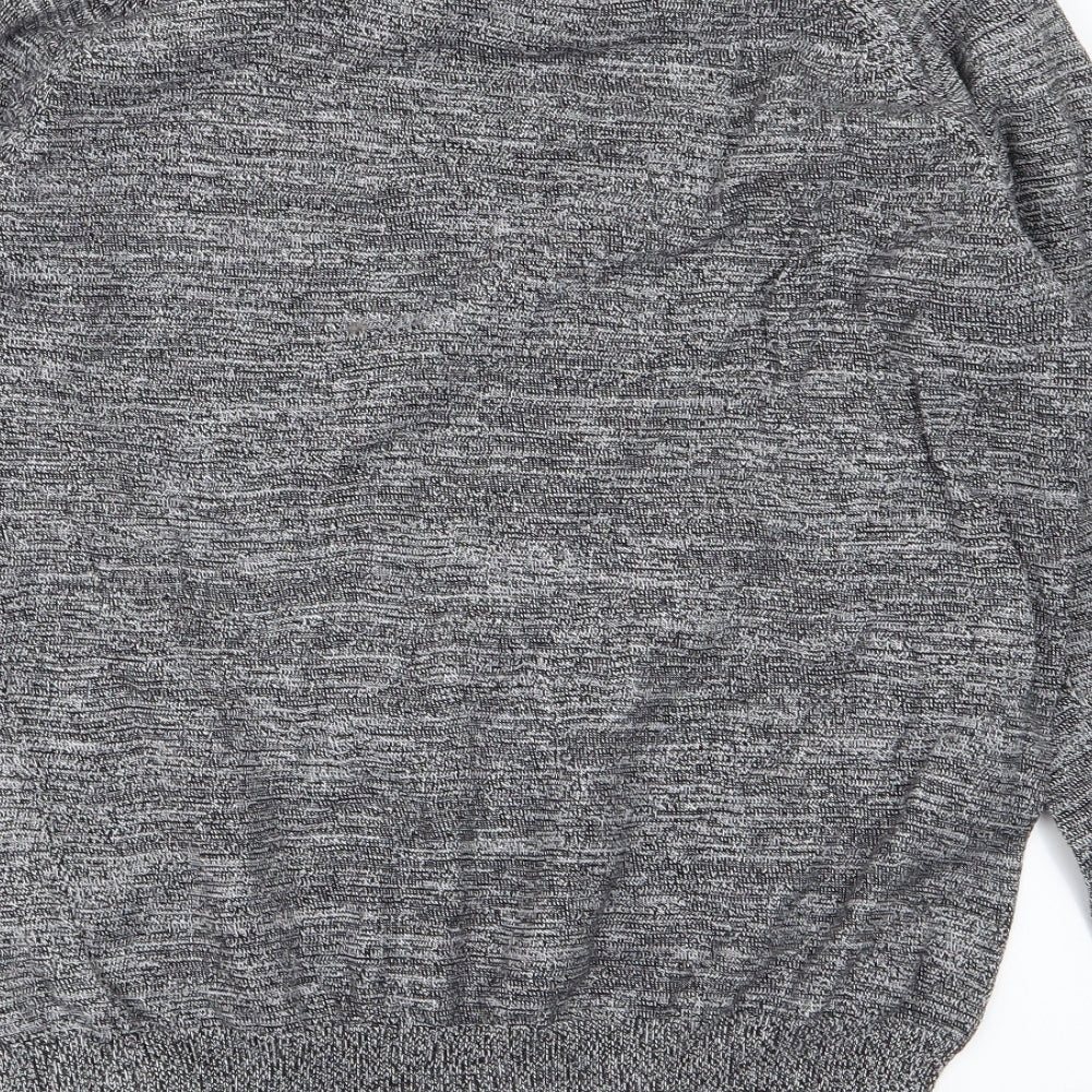 TU Mens Grey  Knit Pullover Jumper Size S