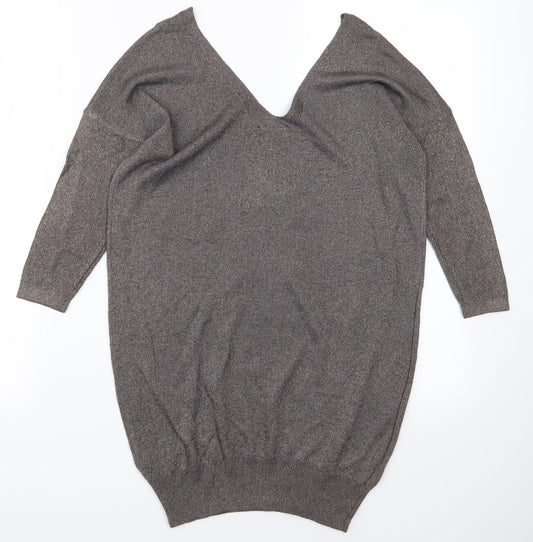 NEXT Womens Silver  Knit Bodycon  Size 8