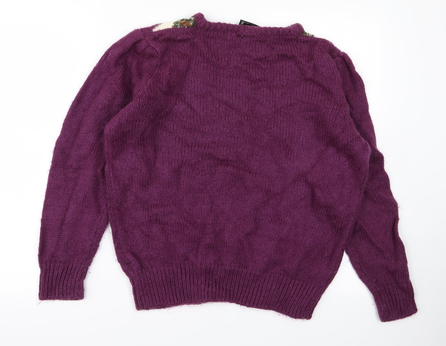 Womens UK Size One Size Paramour Purple Pullover Jumper