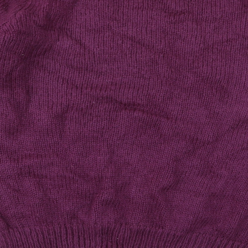 Womens UK Size One Size Paramour Purple Pullover Jumper