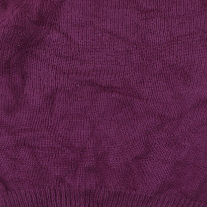 Womens UK Size One Size Paramour Purple Pullover Jumper