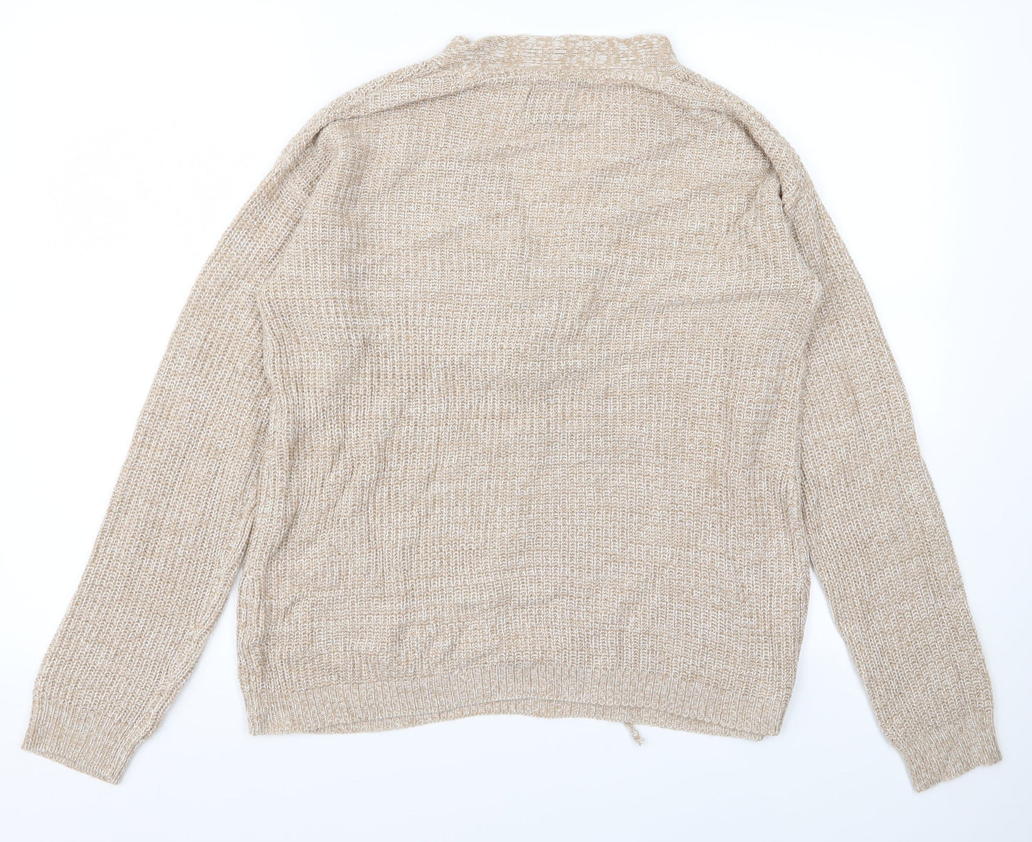 Womens UK Size M Preworn Beige Pullover Jumper