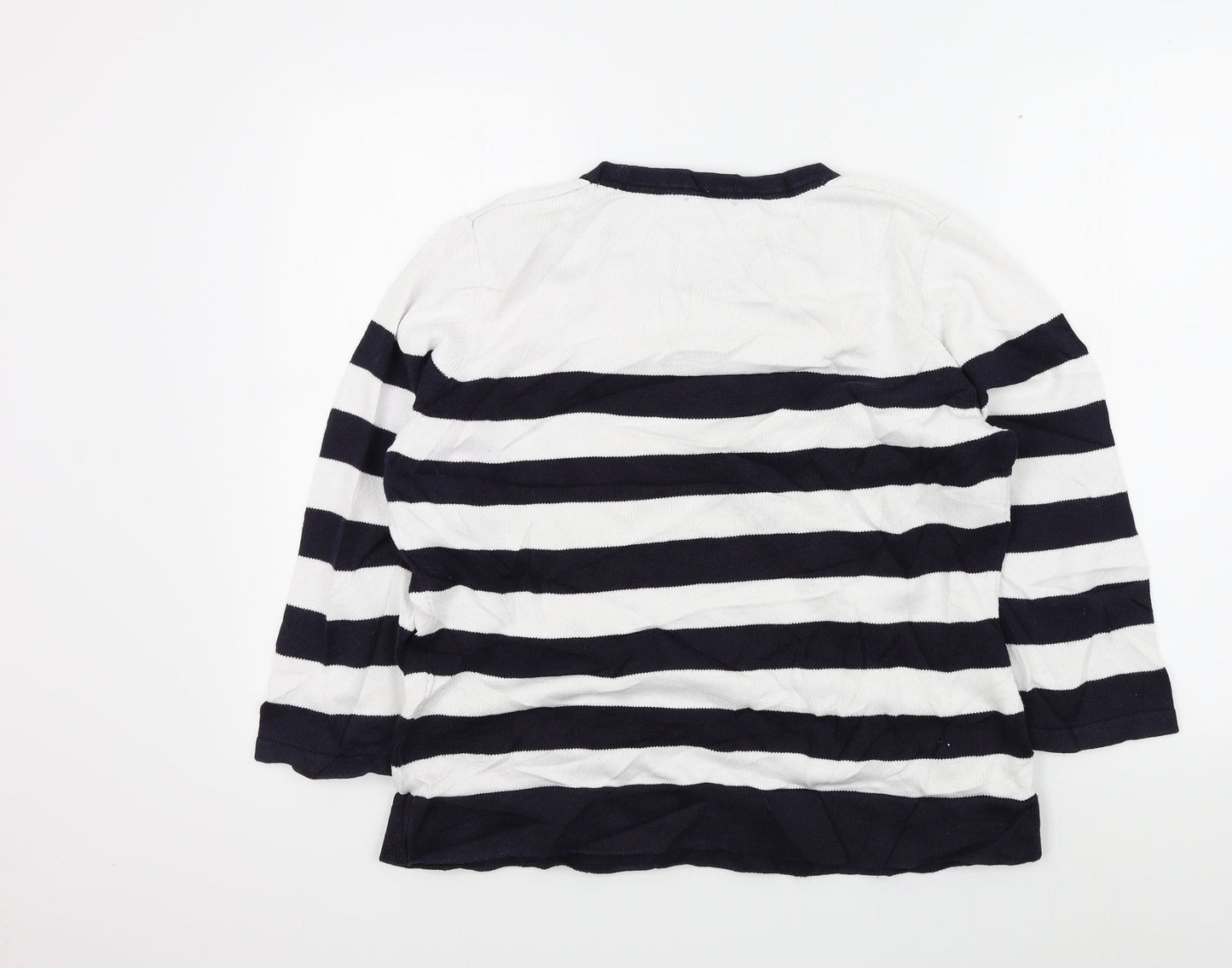 Womens UK Size L cc White Pullover Jumper