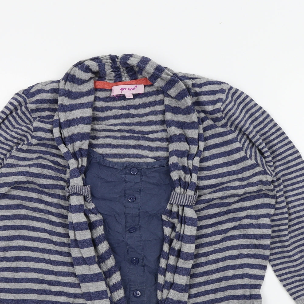 Womens UK Size 12 M&S Blue Cardigan Jumper