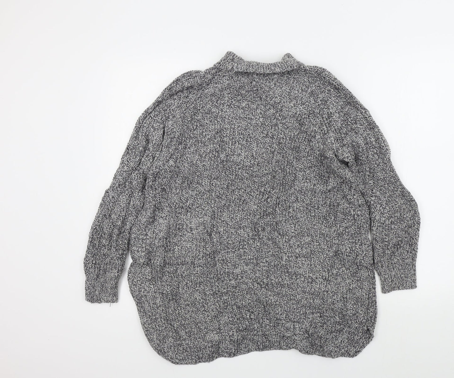 Womens UK Size 6 Topshop Grey Pullover Jumper