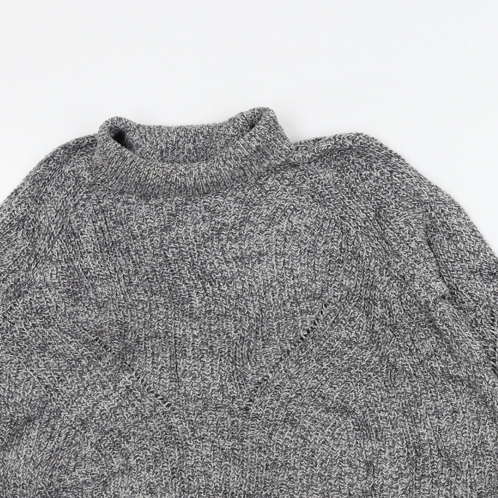 Womens UK Size 6 Topshop Grey Pullover Jumper