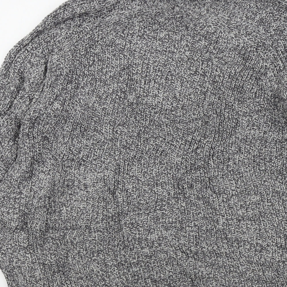 Womens UK Size 6 Topshop Grey Pullover Jumper
