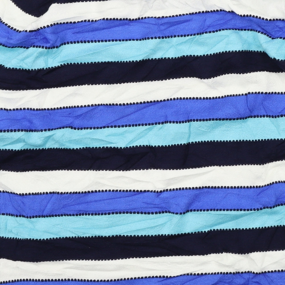 Isla Womens Blue Striped  Pullover Jumper Size 10