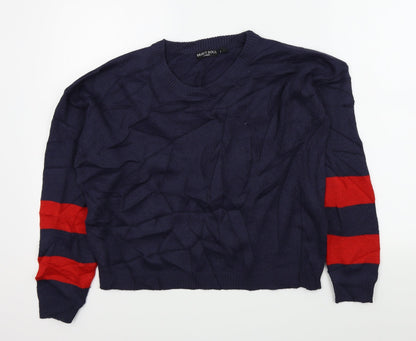 Brave Soul Womens Blue   Pullover Jumper Size L