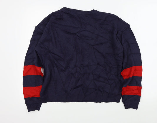 Brave Soul Womens Blue   Pullover Jumper Size L