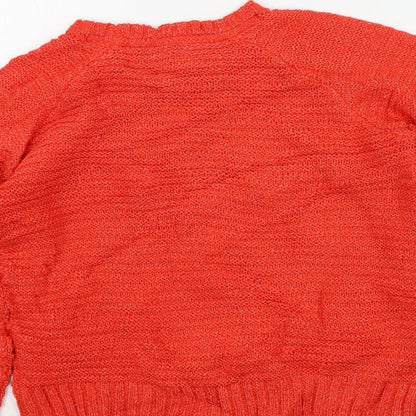 Womens UK Size S falmer Red Pullover Jumper