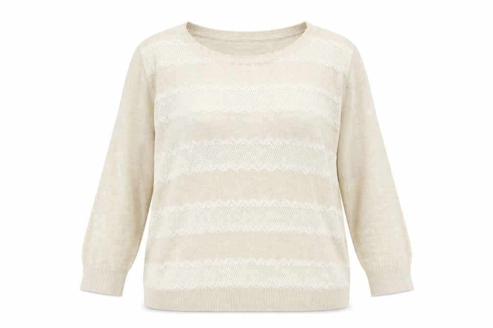 Womens UK Size S New Look Beige Pullover Jumper