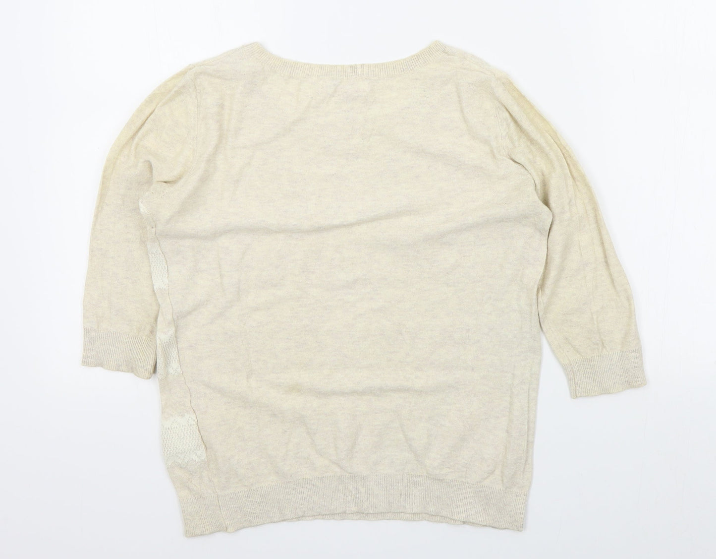 Womens UK Size S New Look Beige Pullover Jumper