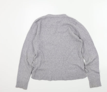 Womens UK Size M Oasis Grey Pullover Jumper