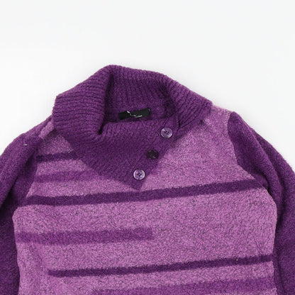 Womens UK Size S BM Purple Pullover Jumper