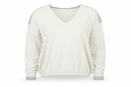 Womens UK Size XS Sandwich Beige Pullover Jumper