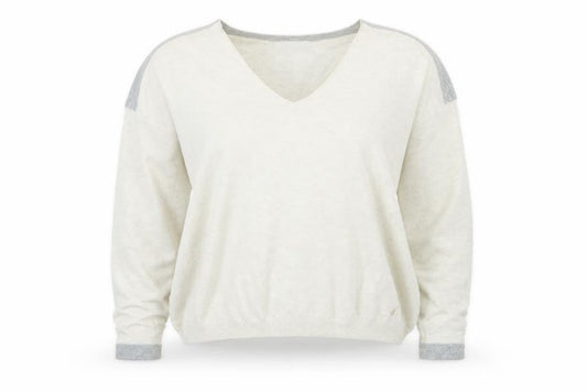 Womens UK Size XS Sandwich Beige Pullover Jumper