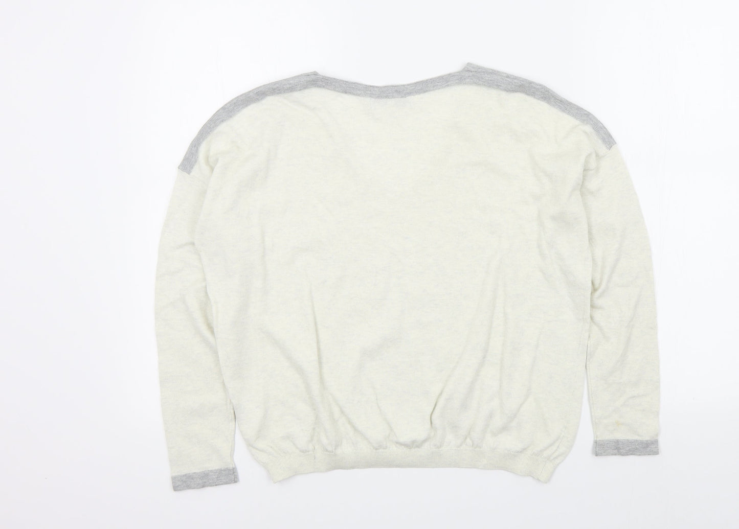 Womens UK Size XS Sandwich Beige Pullover Jumper