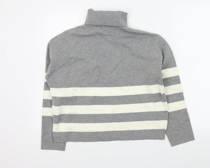Womens UK Size M New Look Grey Pullover Jumper