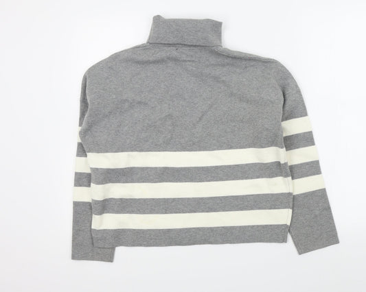 Womens UK Size M New Look Grey Pullover Jumper
