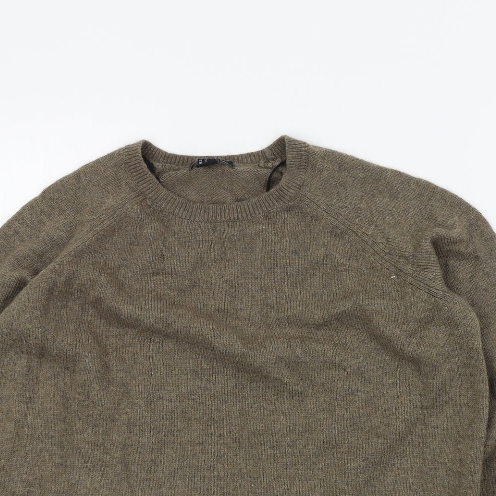 Womens UK Size M H&M Brown Pullover Jumper
