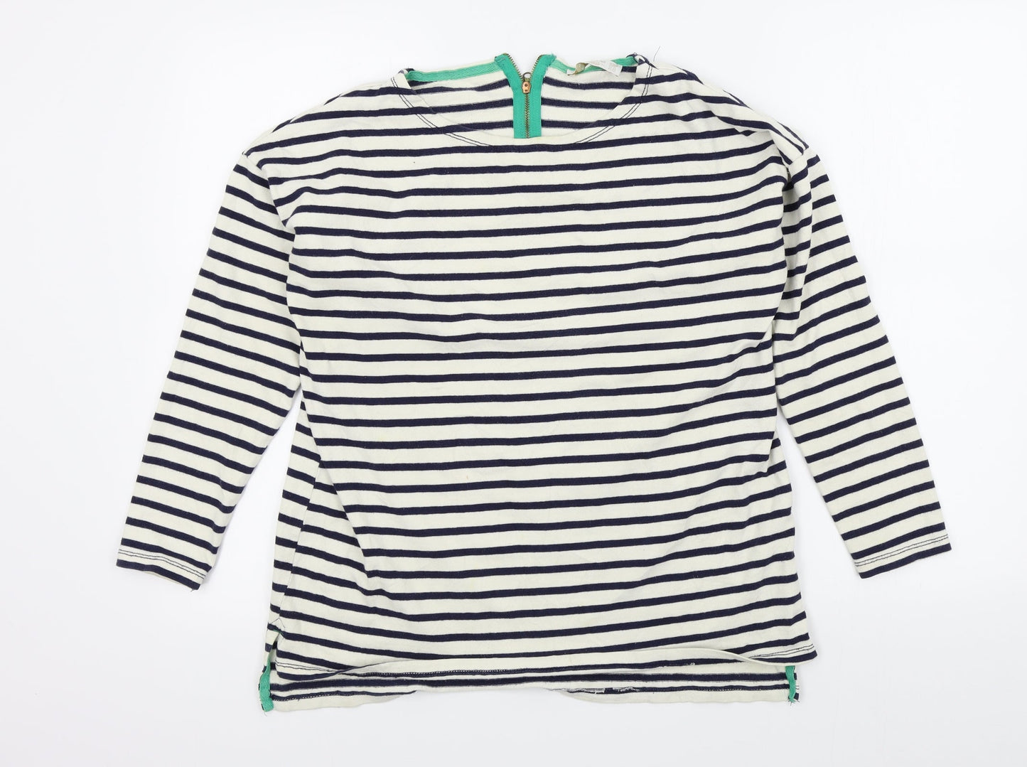 pull bear Womens Beige Striped  Pullover Jumper Size M