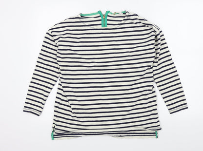 pull bear Womens Beige Striped  Pullover Jumper Size M