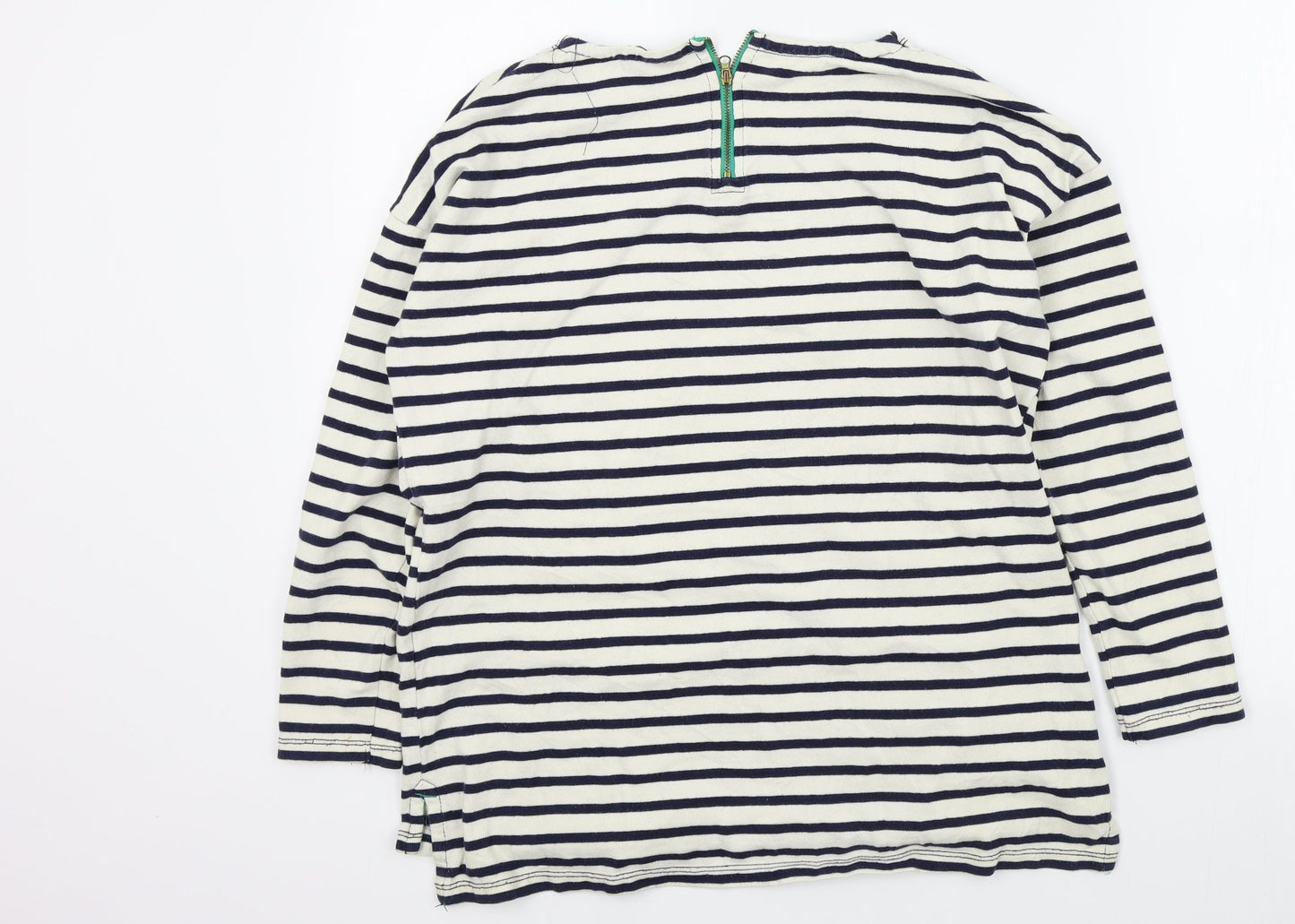 pull bear Womens Beige Striped  Pullover Jumper Size M