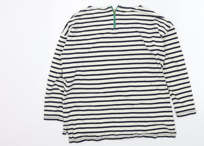 pull bear Womens Beige Striped  Pullover Jumper Size M