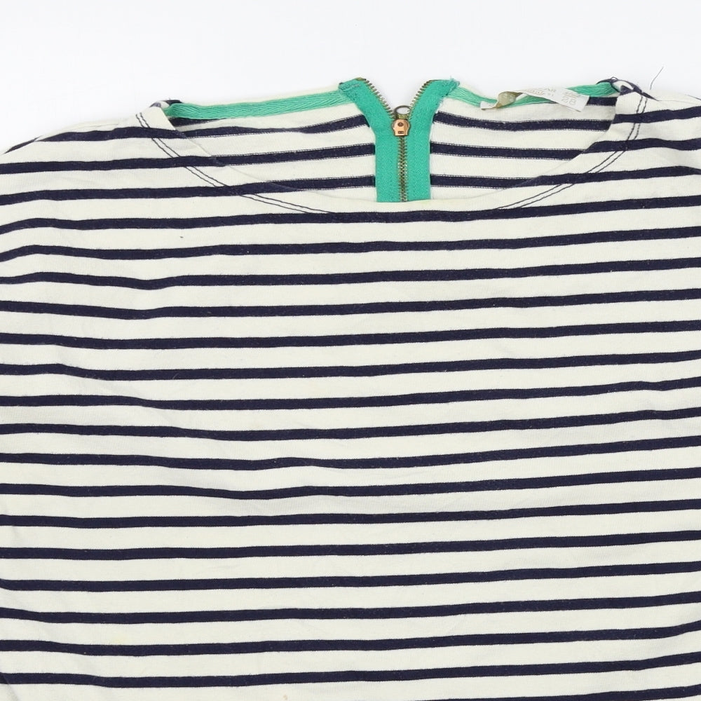 pull bear Womens Beige Striped  Pullover Jumper Size M