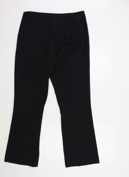 Womens UK Size 34 in Preworn Regular Fit  Black Trousers