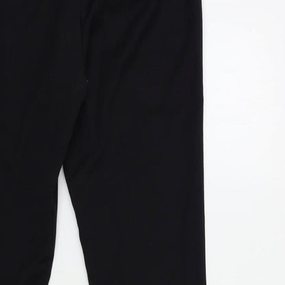 Womens UK Size 34 in Preworn Regular Fit  Black Trousers