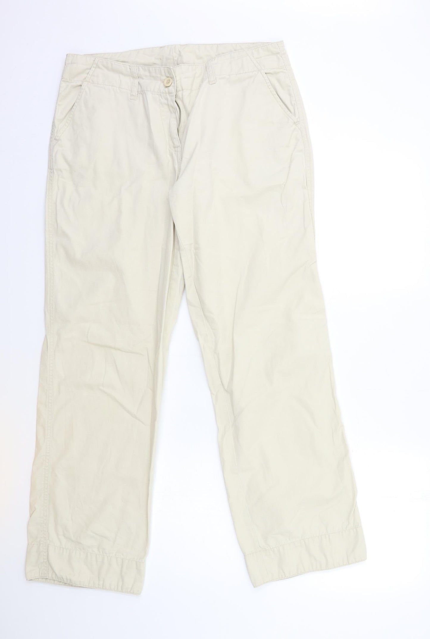 ETHLE AUSTIN Womens Beige   Trousers  Size 32 in L31 in
