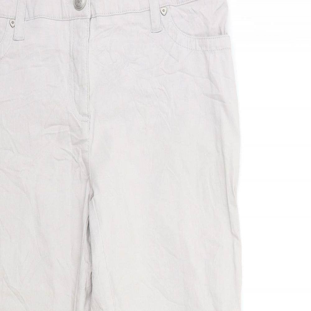 Zac & Rachel Womens Grey   Trousers  Size 8 L21 in