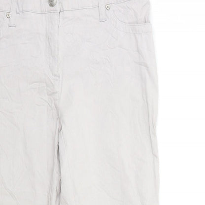 Zac & Rachel Womens Grey   Trousers  Size 8 L21 in