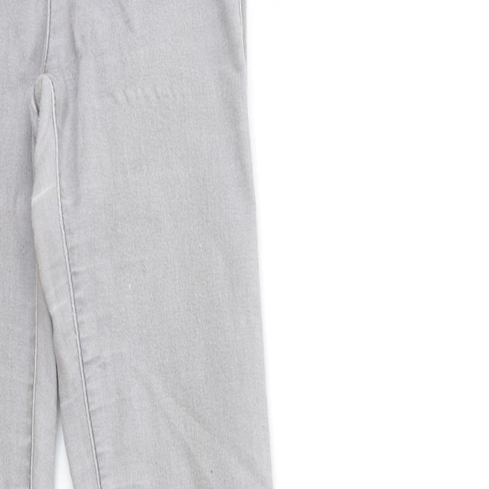 Womens UK Size 23 in Preworn Regular Fit Skinny Grey Jeans