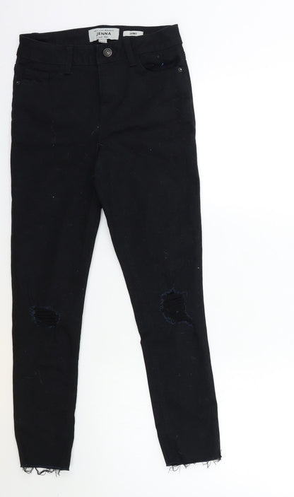 New Look Girls Black  Denim Skinny Jeans Size 12 Years