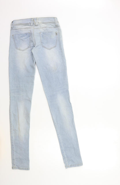 Womens UK Size 4 TALLY WEiJL Regular Fit Skinny Blue Jeans