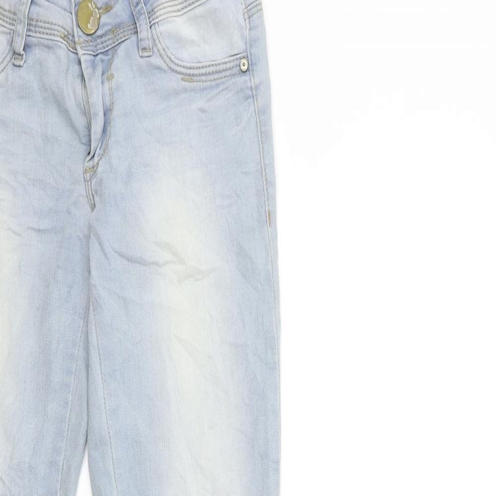 Womens UK Size 4 TALLY WEiJL Regular Fit Skinny Blue Jeans