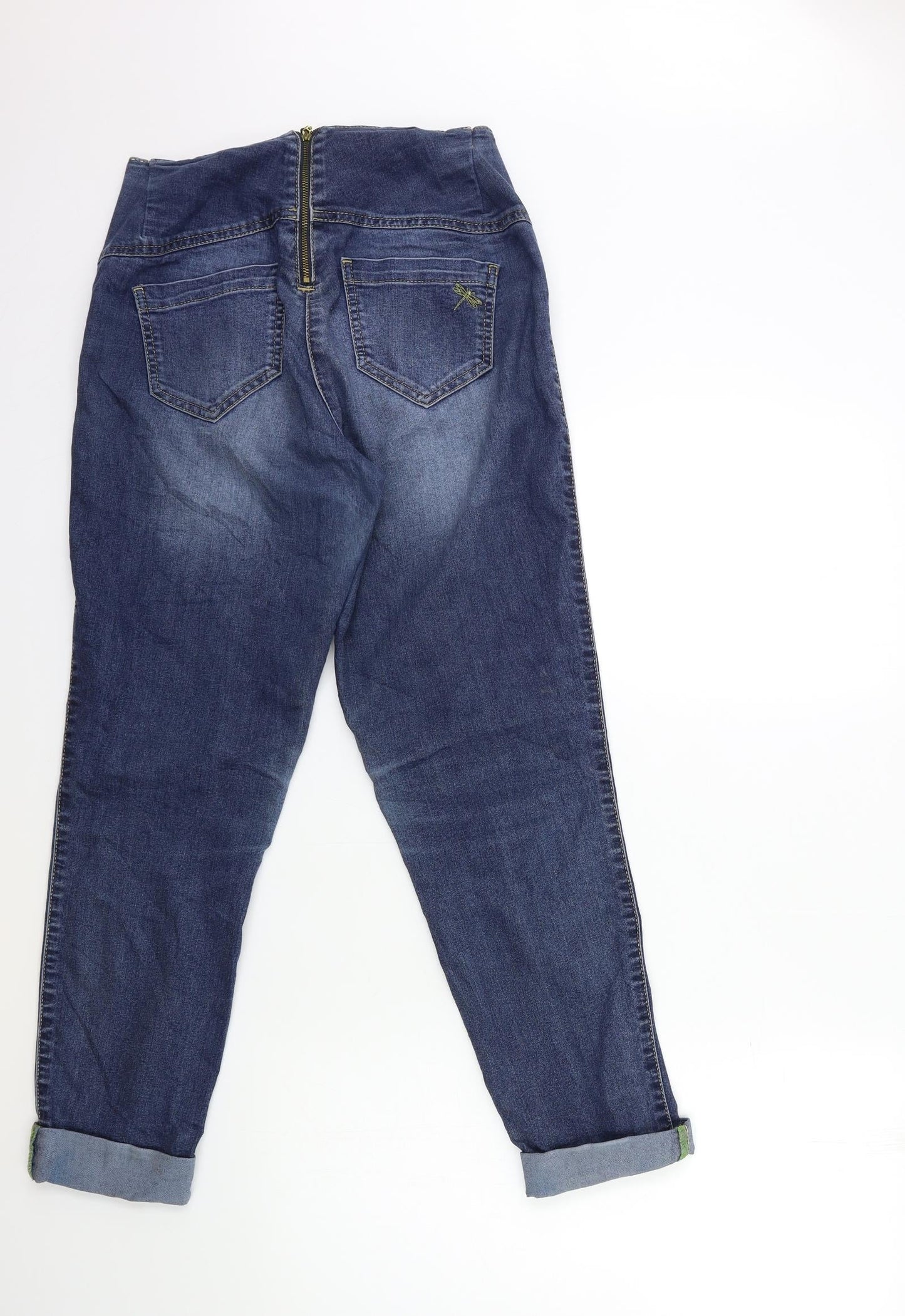 Rock Jeans Womens Blue  Denim Skinny Jeans Size L L27 in
