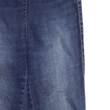 Rock Jeans Womens Blue  Denim Skinny Jeans Size L L27 in